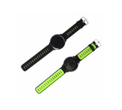 Huami Amazfit Smart Watch Silicone Strap - Black and Green